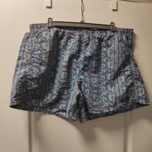 Patterned Blue Men Shorts